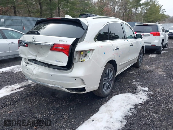 2019 Acura MDX Sport Hybrid w/Advance Pkg with VIN 5J8YD7H77KL000596, listed as a IAAI auction lot 41540974 with 89,378 mi miles. Bid and sale history available at carsss.com. Image 4.