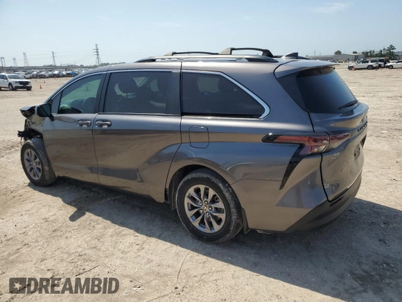 2024 Toyota Sienna LE z VIN 5TDKRKEC0RS186405, wystawiony jako Copart lot #56057695 z przebiegiem 36 184 mil mil oraz Szkoda całkowita • Salvage title. Historia ofert i sprzedaży dostępna na DreamBid. Obrazek 2.