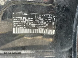 2012 Volkswagen Jetta TDI with VIN 3VWPL7AJ3CM672736, listed as a Copart auction lot 58438515 with 133,339 mi miles and Salvage title. Bid and sale history available at DreamBid. Image 10.