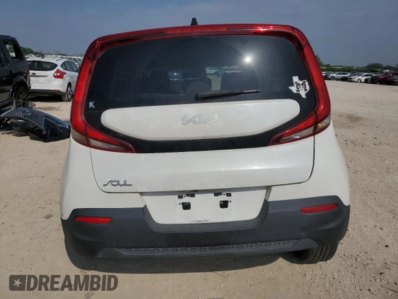 2022 Kia Soul LX with VIN KNDJ23AU6N7157547, listed as a Copart auction lot 51281625 with 55,318 mi miles and Salvage Title. Bid and sale history available at DreamBid. Image 6.