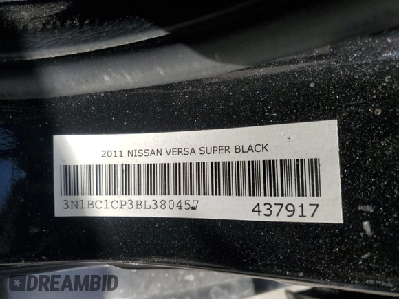 2011 Nissan Versa SL z VIN 3N1BC1CP3BL380457, wystawiony jako Copart lot #53402025 z przebiegiem 94 714 mil mil oraz Szkoda całkowita • Salvage title. Historia ofert i sprzedaży dostępna na DreamBid. Obrazek 14.