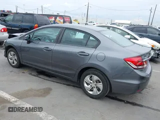 2013 Honda Civic LX with VIN 19XFB2F59DE232287, listed as a IAAI auction lot 42068594 with 132,231 mi miles and . Bid and sale history available at DreamBid. Image 3.