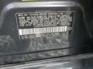 2008 Lexus GS 350 with VIN JTHCE96S980015487, listed as a Copart auction lot 54610395 with 218,209 mi miles and Salvage Title. Bid and sale history available at DreamBid. Image 13.