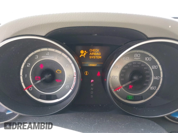 2010 Acura MDX Technology Pkg with VIN 2HNYD2H65AH505244, listed as a IAAI auction lot 41816959 with 139,807 mi miles. Bid and sale history available at carsss.com. Image 7.