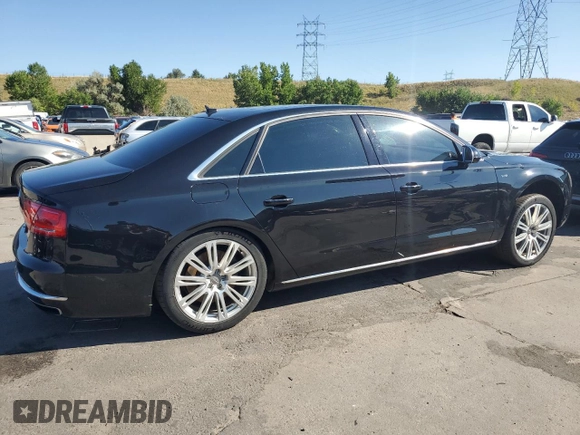 2013 Audi A8 L 6.3L with VIN WAUR4AFD1DN020503, listed as a Copart auction lot 69654204 with 189,999 mi miles and Salvage Title. Bid and sale history available at carsss.com. Image 3.