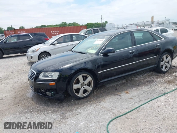 2007 Audi A8 with VIN WAULV44E67N025734, listed as a IAAI auction lot 42350656 with 202,199 mi miles and . Bid and sale history available at DreamBid. Image 2.