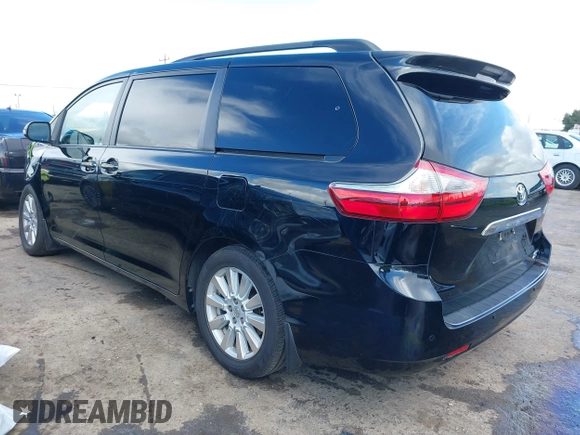2017 Toyota Sienna XLE with VIN 5TDDZ3DC8HS186246, listed as a IAAI auction lot 41818631 with 182,583 mi miles and . Bid and sale history available at DreamBid. Image 3.