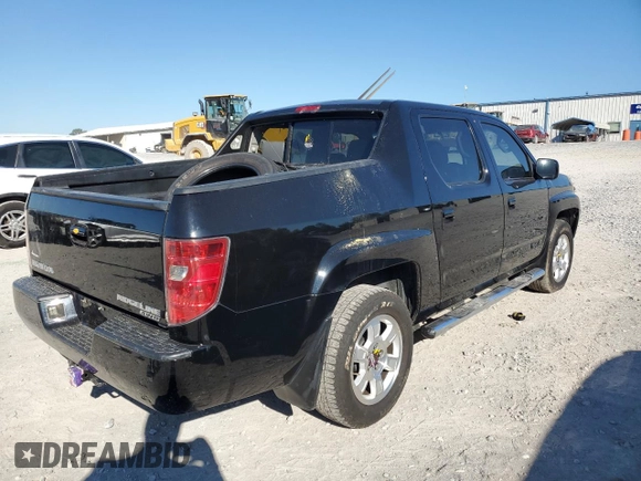 2007 Honda Ridgeline RTL w/Leather with VIN 2HJYK16547H528843, listed as a Copart auction lot 60605824 with 0 mi miles and Salvage Title. Bid and sale history available at carsss.com. Image 3.