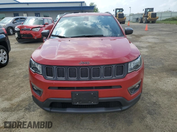 2021 Jeep Compass 80th Anniversary with VIN 3C4NJDEBXMT532899, listed as a Copart auction lot 55304905 with 44,299 mi miles and Salvage title. Bid and sale history available at DreamBid. Image 5.