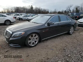 2014 Mercedes-Benz S-Class S 550 with VIN WDDUG8FB8EA020489, listed as a Copart auction lot 88643795 with 0 mi miles and Salvage Title. Bid and sale history available at carsss.com. Image 1.