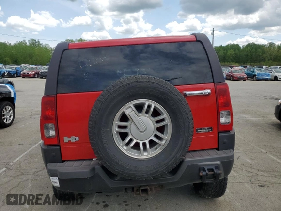 2006 Hummer H3 z VIN 5GTDN136368250800, wystawiony jako Copart lot #54426785 z przebiegiem 159 159 mil mil oraz Szkoda całkowita • Salvage title. Historia ofert i sprzedaży dostępna na DreamBid. Obrazek 6.