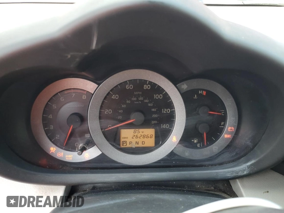 2010 Toyota RAV4 with VIN JTMZF4DV5A5025788, listed as a Copart auction lot 62014445 with 262,868 mi miles and Salvage title. Bid and sale history available at DreamBid. Image 9.