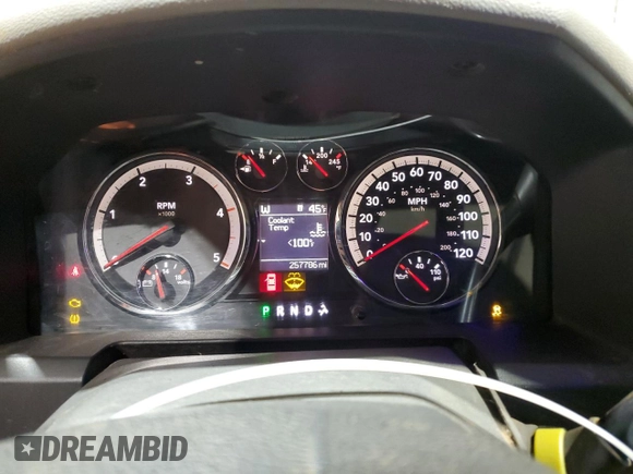 2012 Ram 2500 Big Horn with VIN 3C6UD5DL2CG185618, listed as a Copart auction lot 44188315 with 257,786 mi miles and Salvage Title. Bid and sale history available at carsss.com. Image 9.