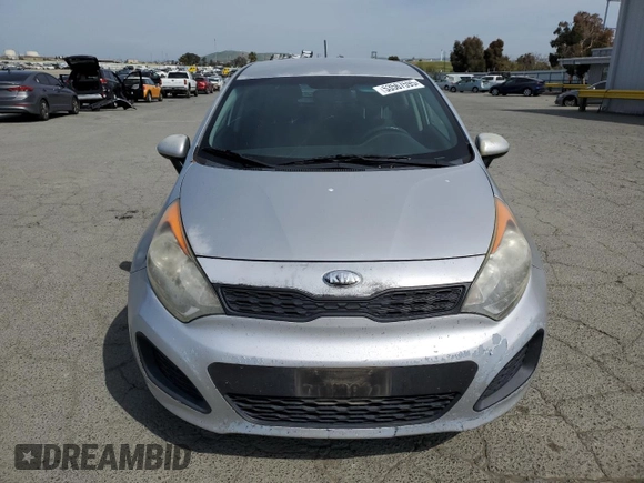 2013 Kia Rio LX with VIN KNADM5A32D6252845, listed as a Copart auction lot 53567595 with 165,806 mi miles and Clean Title. Bid and sale history available at carsss.com. Image 5.