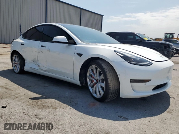 2021 Tesla Model 3 Long Range z VIN 5YJ3E1EB7MF093184, wystawiony jako Copart lot #58060385 z przebiegiem 51 678 mil mil oraz Nie do naprawy • Non repairable. Historia ofert i sprzedaży dostępna na DreamBid. Obrazek 4.