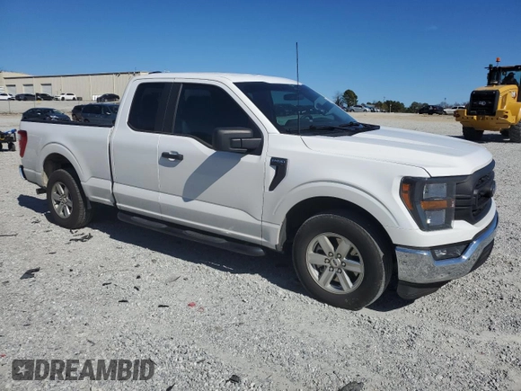 2023 Ford F-150 XL with VIN 1FTEX1CP3PKE58842, listed as a Copart auction lot 44503125 with 63,909 mi miles and Salvage title. Bid and sale history available at DreamBid. Image 4.