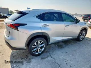 2017 Lexus NX 200t with VIN JTJYARBZXH2081618, listed as a Copart auction lot 57838325 with 96,172 mi miles and Salvage title. Bid and sale history available at DreamBid. Image 3.