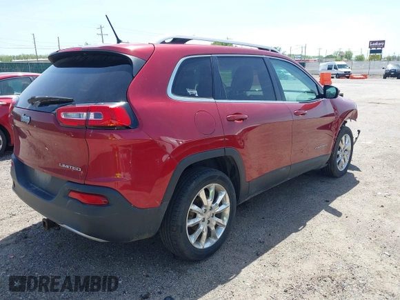 2015 Jeep Cherokee Limited with VIN 1C4PJLDB2FW535796, listed as a IAAI auction lot 42034168 with 151,954 mi miles and . Bid and sale history available at DreamBid. Image 4.