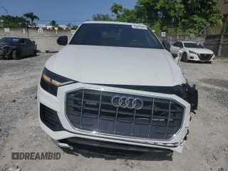 2019 Audi Q8 Premium with VIN WA1AVAF17KD015015, listed as a Copart auction lot 59841555 with 49,977 mi miles and Non repairable. Bid and sale history available at DreamBid. Image 5.