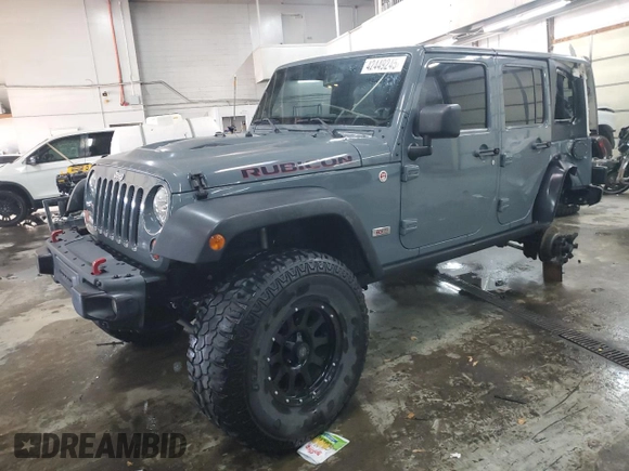2013 Jeep Wrangler Unlimited Rubicon with VIN 1C4BJWFG7DL691514, listed as a Copart auction lot 42449245 with 114,640 mi miles and Salvage Title. Bid and sale history available at carsss.com. Image 1.