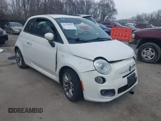 2015 FIAT 500 Sport with VIN 3C3CFFBR3FT509185, listed as a IAAI auction lot 41739081 with 23,555 mi miles. Bid and sale history available at carsss.com. Image 1.