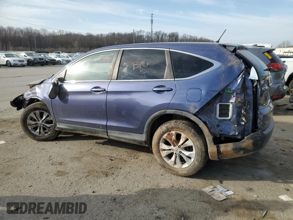 2013 Honda CR-V EX with VIN 2HKRM4H56DH619651, listed as a Copart auction lot 49031485 with 96,185 mi miles and Salvage Title. Bid and sale history available at DreamBid. Image 2.