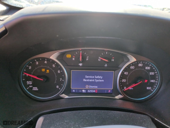 2022 Chevrolet Equinox RS with VIN 3GNAXWEV8NS117369, listed as a Copart auction lot 52982685 with 32,534 mi miles and Salvage Title. Bid and sale history available at carsss.com. Image 9.