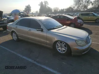 2003 Mercedes-Benz S-Class 5.0L with VIN WDBNG75J93A367679, listed as a Copart auction lot 87928575 with 163,058 mi miles and Salvage Title. Bid and sale history available at carsss.com. Image 4.