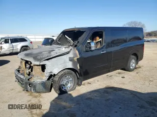 2017 Nissan NV SL z VIN 5BZAF0AA2HN851659, wystawiony jako Copart lot #43383005 z przebiegiem Nie podano mil oraz Czysty tytuł • Clean title. Historia ofert i sprzedaży dostępna na DreamBid. Obrazek 1.