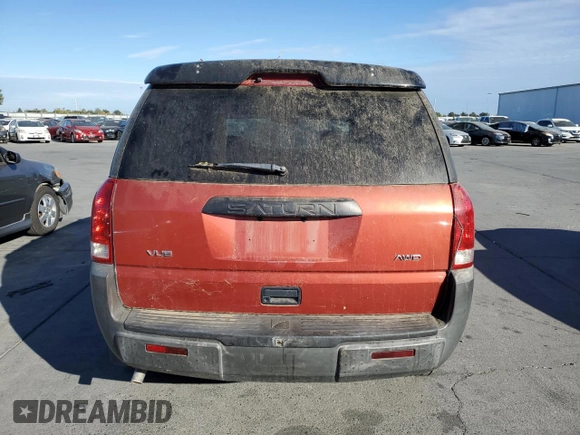 2003 Saturn VUE with VIN 5GZCZ43D13S860411, listed as a Copart auction lot 78307524 with Not Provided miles and Salvage Title. Bid and sale history available at DreamBid. Image 6.