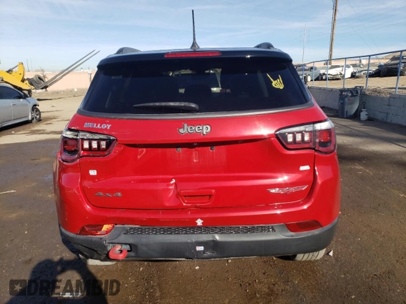 2019 Jeep Compass Trailhawk z VIN 3C4NJDDBXKT671560, wystawiony jako Copart lot #86878594 z przebiegiem 111 576 mil mil oraz Szkoda całkowita • Salvage title. Historia ofert i sprzedaży dostępna na DreamBid. Obrazek 6.