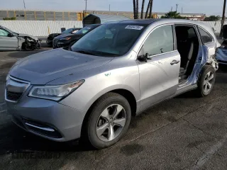 2016 Acura MDX with VIN 5FRYD3H29GB005738, listed as a Copart auction lot 86004734 with 72,597 mi miles and Salvage Title. Bid and sale history available at carsss.com. Image 1.