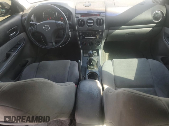 2007 Mazda 6 S Sport VE with VIN 1YVHP80D275M01539, listed as a Copart auction lot 55328595 with 160,233 mi miles and Salvage Title. Bid and sale history available at DreamBid. Image 8.