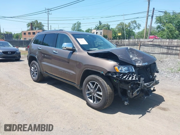 2020 Jeep Grand Cherokee Limited with VIN 1C4RJFBG3LC390502, listed as a IAAI auction lot 42570279 with 36,037 mi miles and . Bid and sale history available at DreamBid. Image 1.