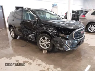2019 GMC Terrain SLE with VIN 3GKALMEV6KL133654, listed as a IAAI auction lot 41558143 with 117,321 mi miles and . Bid and sale history available at DreamBid. Image 1.