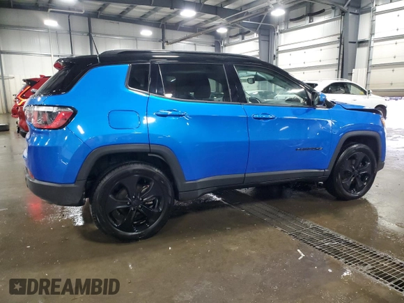 2019 Jeep Compass Latitude z VIN 3C4NJDBB5KT682761, wystawiony jako Copart lot #54746755 z przebiegiem 95 271 mil mil oraz Szkoda całkowita • Salvage title. Historia ofert i sprzedaży dostępna na DreamBid. Obrazek 3.
