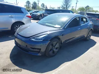 2018 Tesla Model 3 Long Range Battery with VIN 5YJ3E1EB5JF119146, listed as a IAAI auction lot 41807331 with 40,571 mi miles. Bid and sale history available at carsss.com. Image 21.