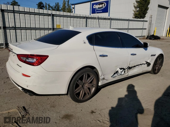 2015 Maserati Quattroporte S Q4 z VIN ZAM56RRA0F1151942, wystawiony jako Copart lot #88632815 z przebiegiem 28 821 mil mil oraz Szkoda całkowita • Salvage title. Historia ofert i sprzedaży dostępna na DreamBid. Obrazek 3.