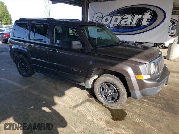 2017 Jeep Patriot Sport with VIN 1C4NJPBA5HD136386, listed as a Copart auction lot 54973515 with 214,172 mi miles and Clean Title. Bid and sale history available at carsss.com. Image 4.