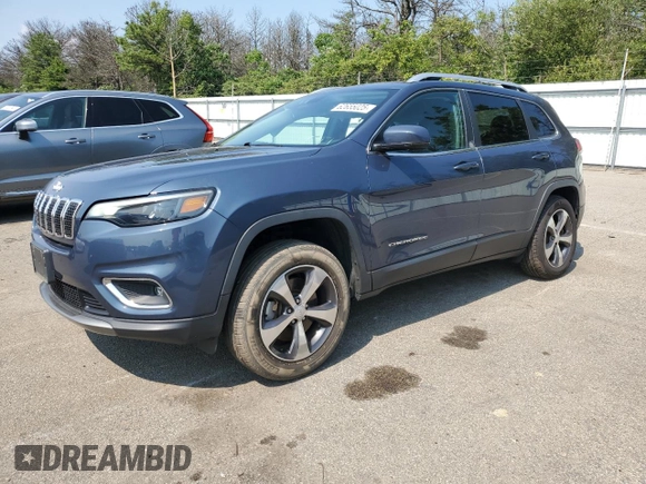 2019 Jeep Cherokee Limited with VIN 1C4PJMDX6KD413093, listed as a Copart auction lot 62655025 with 50,883 mi miles and Salvage title. Bid and sale history available at DreamBid. Image 1.