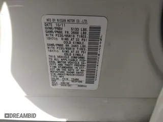 2012 Nissan Murano S with VIN JN8AZ1MU5CW102932, listed as a IAAI auction lot 40895504 with 119,837 mi miles. Bid and sale history available at carsss.com. Image 9.