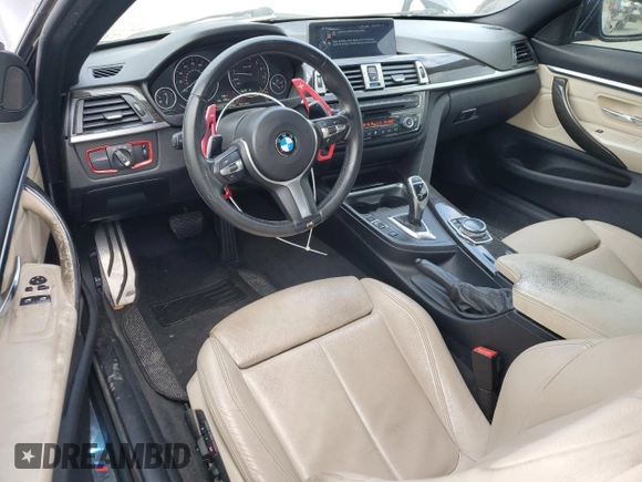 2015 BMW 4 Series 428i z VIN WBA3N7C55FK222137, wystawiony jako Copart lot #47128565 z przebiegiem 116 340 mil mil oraz Szkoda całkowita • Salvage title. Historia ofert i sprzedaży dostępna na DreamBid. Obrazek 8.