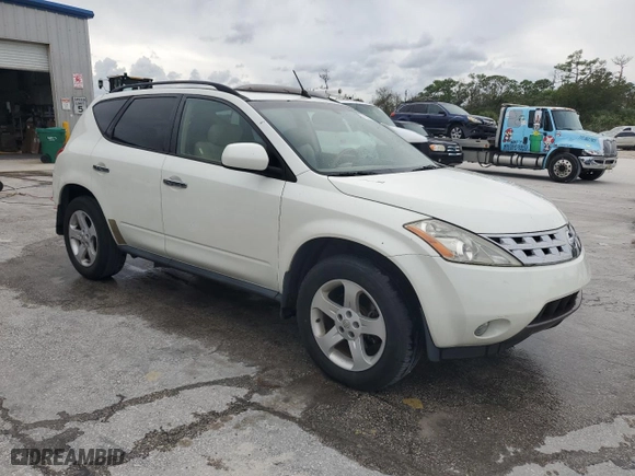 2004 Nissan Murano SL with VIN JN8AZ08T34W209376, listed as a Copart auction lot 77677354 with 118,773 mi miles and Salvage Title. Bid and sale history available at carsss.com. Image 4.