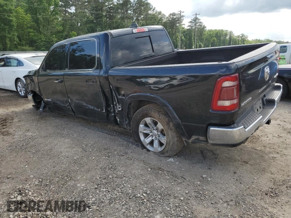 2019 Ram 1500 Laramie with VIN 1C6SRFJT6KN714870, listed as a Copart auction lot 55137815 with 92,941 mi miles and Salvage title. Bid and sale history available at DreamBid. Image 2.