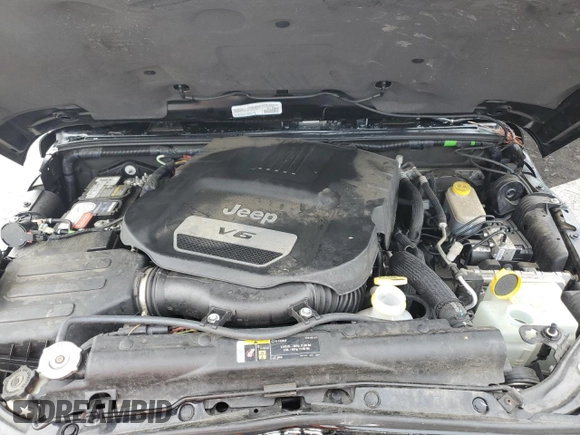 2018 Jeep Wrangler Sahara with VIN 1C4AJWBG2JL852087, listed as a Copart auction lot 54380935 with 49,287 mi miles and Salvage title. Bid and sale history available at DreamBid. Image 12.