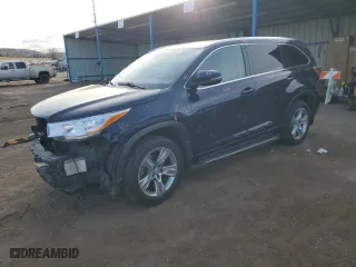 2014 Toyota Highlander Limited with VIN 5TDDKRFH4ES038655, listed as a Copart auction lot 86832854 with 132,178 mi miles and Salvage Title. Bid and sale history available at carsss.com. Image 1.