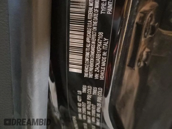 2019 Jeep Renegade Altitude z VIN ZACNJABB1KPK47108, wystawiony jako Copart lot #52321405 z przebiegiem 81 008 mil mil oraz Szkoda całkowita • Salvage title. Historia ofert i sprzedaży dostępna na DreamBid. Obrazek 12.