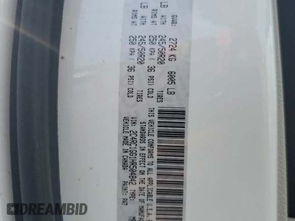 2017 Chrysler Pacifica Limited z VIN 2C4RC1GG1HR504842, wystawiony jako Copart lot #54970065 z przebiegiem 117 802 mil mil oraz Szkoda całkowita • Salvage title. Historia ofert i sprzedaży dostępna na DreamBid. Obrazek 13.