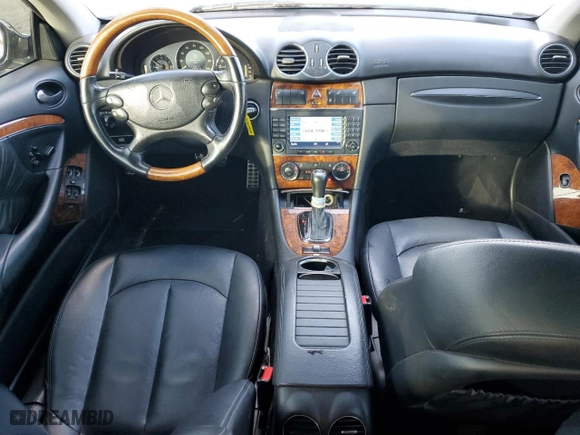 2009 Mercedes-Benz CLK-Class 3.5L with VIN WDBTK56F49T102962, listed as a Copart auction lot 43634515 with 127,133 mi miles and Salvage Title. Bid and sale history available at carsss.com. Image 8.