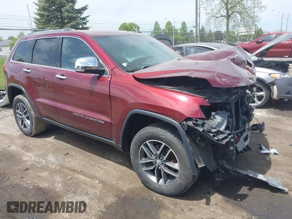 2018 Jeep Grand Cherokee Limited with VIN 1C4RJFBG7JC199758, listed as a IAAI auction lot 42241394 with 108,141 mi miles and . Bid and sale history available at DreamBid. Image 1.